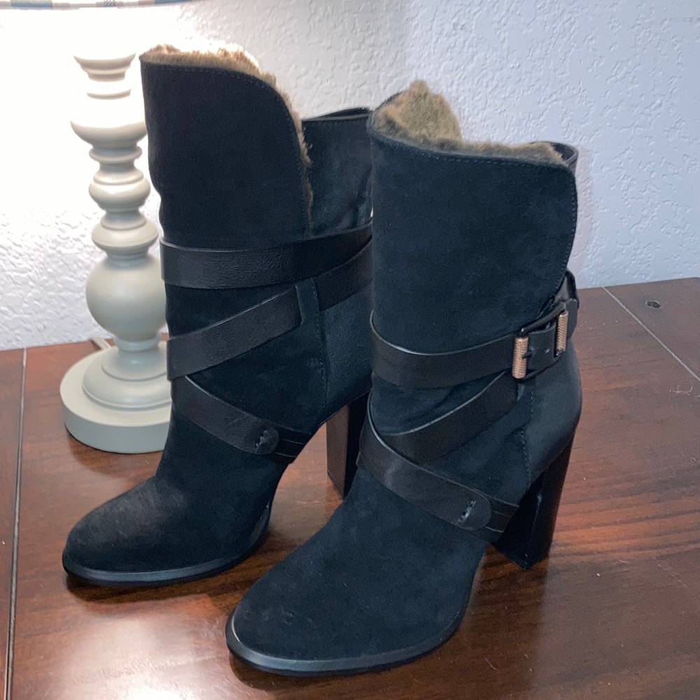 Calvin Klein Tanya Boots.  HTF.  Unique and flirty!